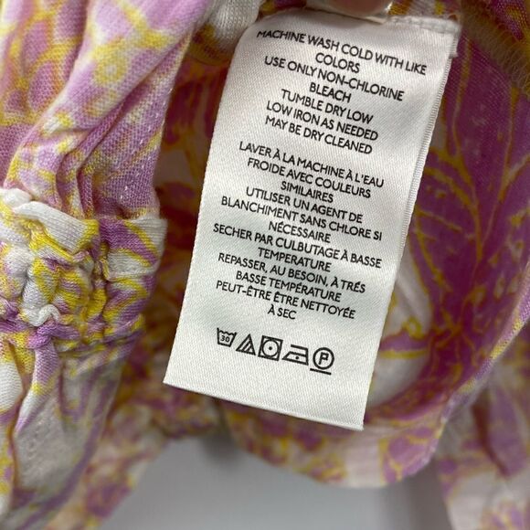 Free People Say The Word Ruched Floral Top Small NEW - Picture 7 of 8